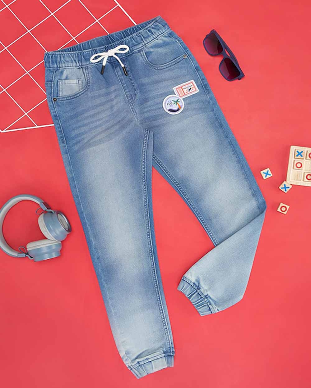 Pantaloons Junior Boys Clean Look Heavy Fade Stretchable Jeans