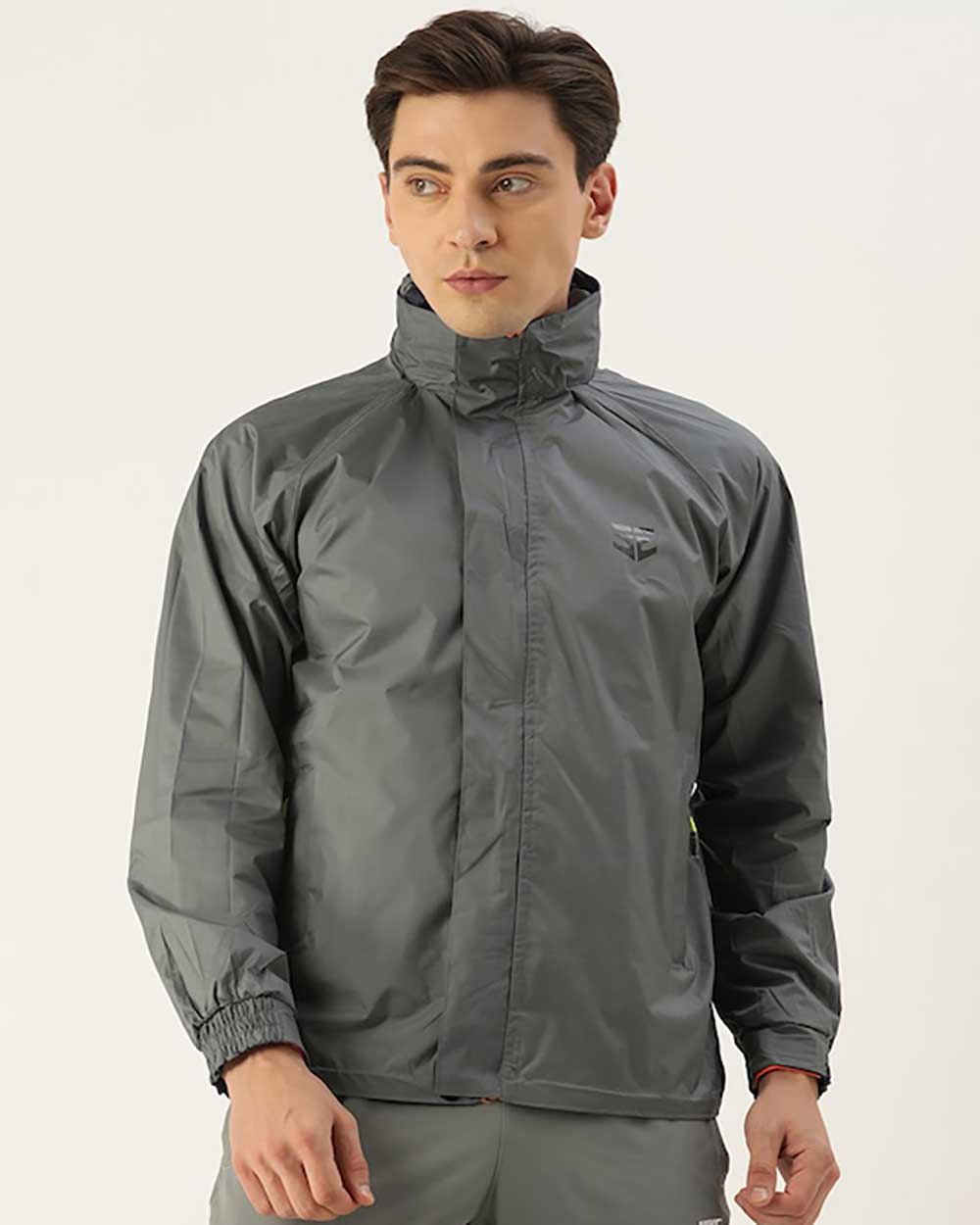Sports52 Wear Men Navy Blue Reversible Rain Jacket