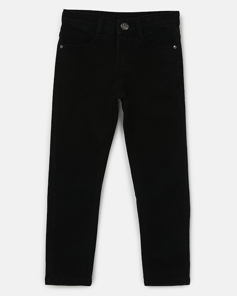 Urbano Juniors Boys Black Slim Fit Mid-Rise Clean Look Stretchable Jeans