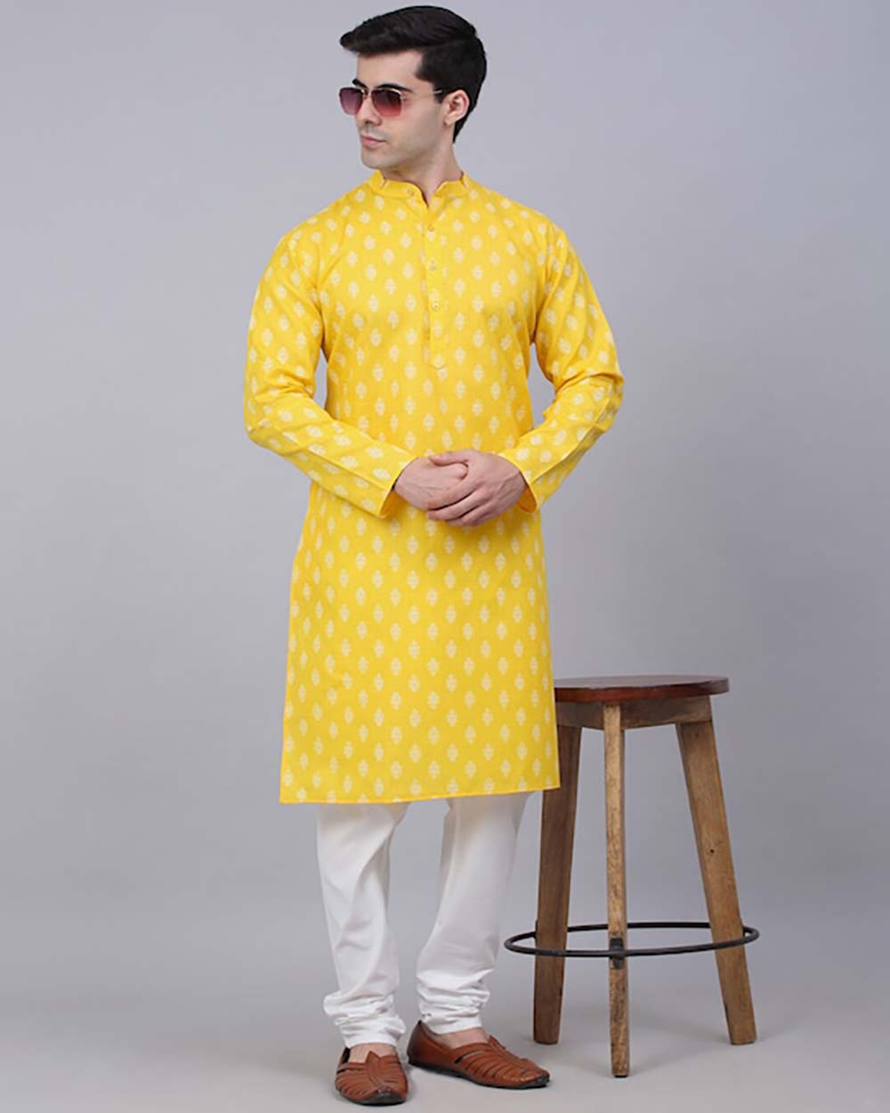 Jompers Men Ethnic Motifs Printed Kurta