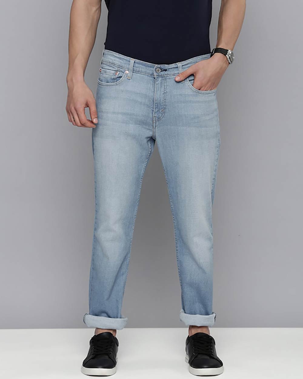 Levis Men Blue Slim Fit Light Fade Stretchable Jeans